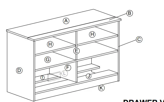 Furinno-20202-Jensen TV-Stand-with-Drawer-FIG2