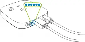 How to Connect with Phonak’s TV Connector Figure 1b