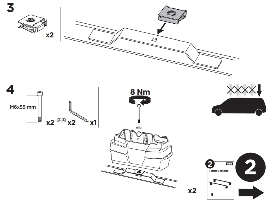 THULE-187137-Roof-Rack-Instructions-fig-8