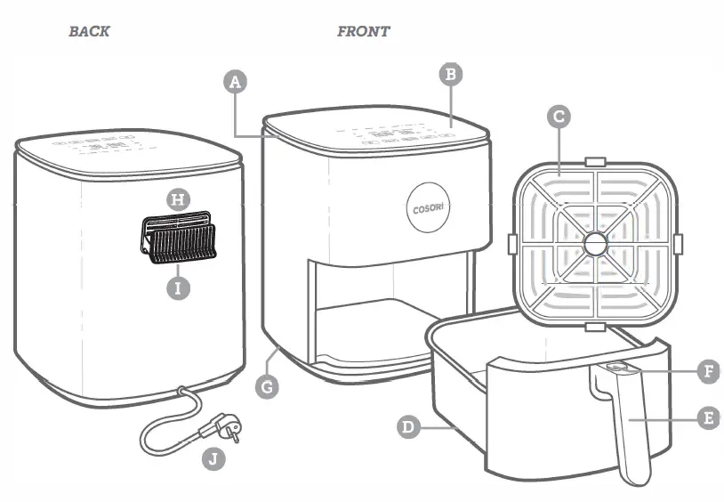 COSORI-CAF-L501-Series-Pro-LE-4.7-Litre-Air-Fryer-fig-1