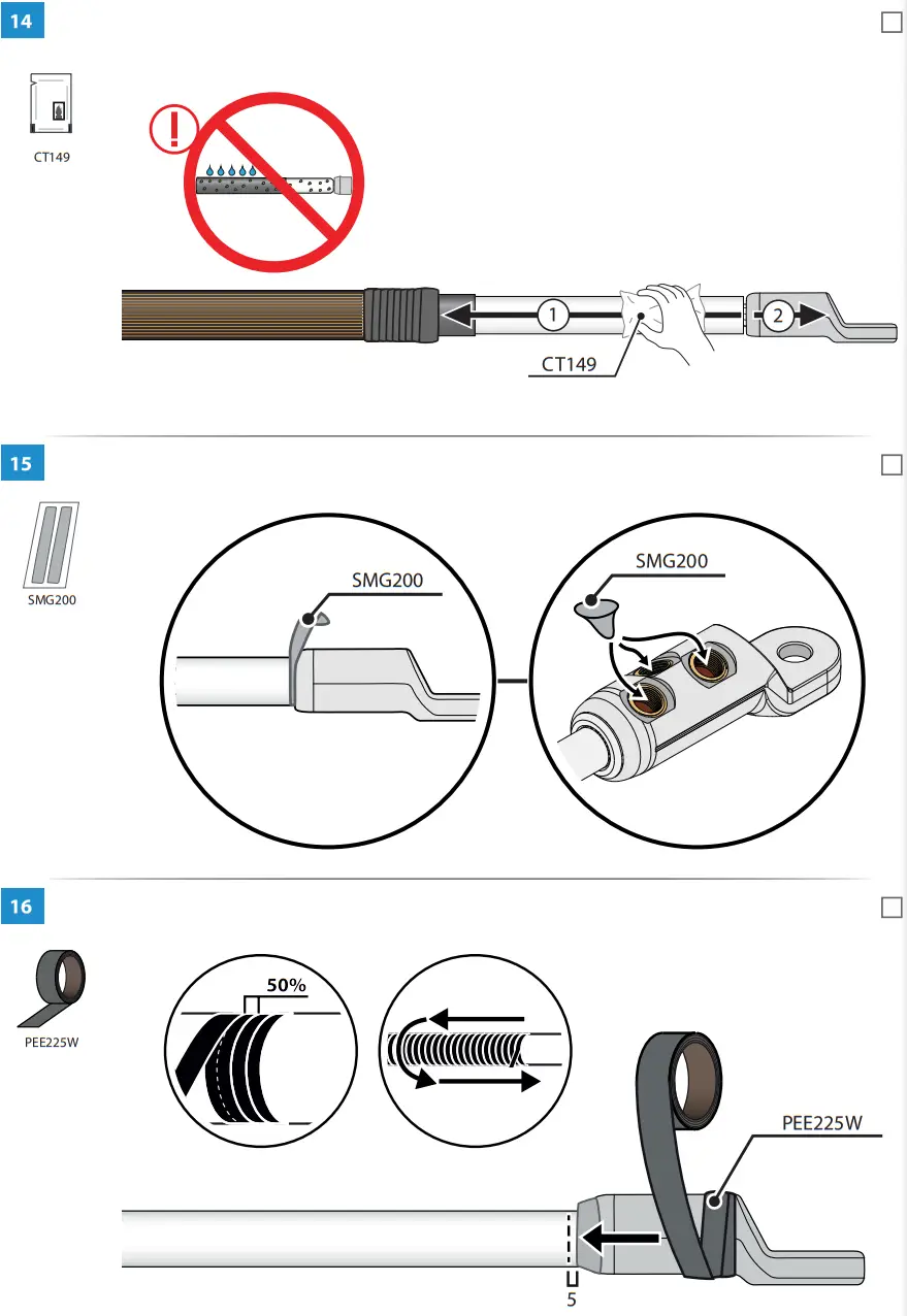 ENSTO COT1 2405L Cold Shrink Outdoor Term - FIG 19
