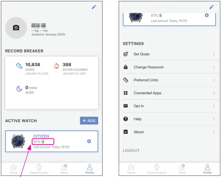 CITIZEN YF05 Men's Watch Instruction - Fig 14