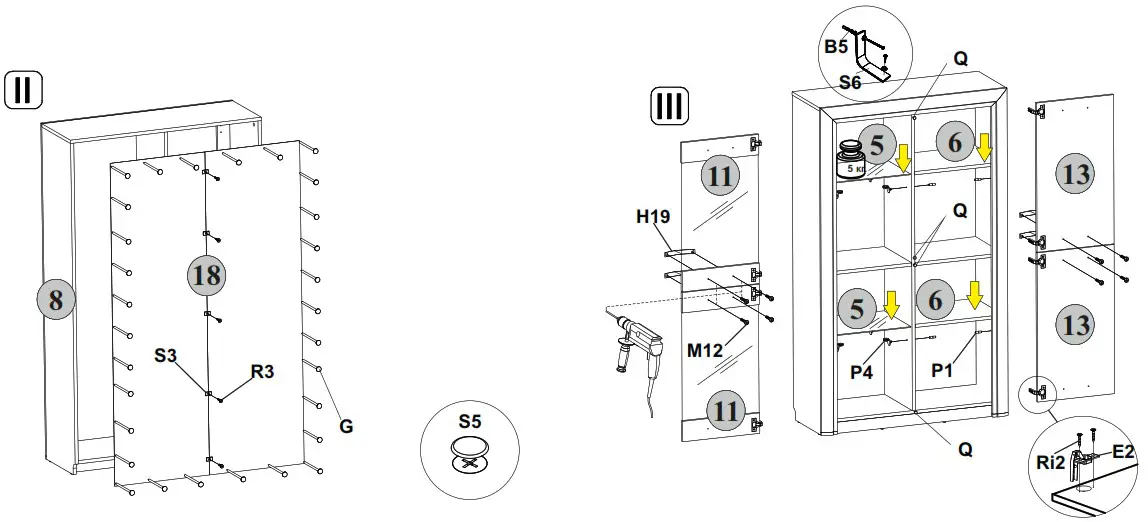 anrex OLIVIA 2V2D Cabinet Showcase - Product Overview 4
