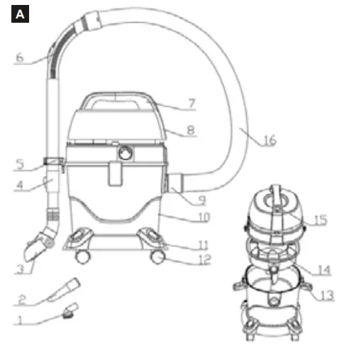 FIRST AUSTRIA FA-5546-3 Wet & Dry Vacuum Cleaner-fig2