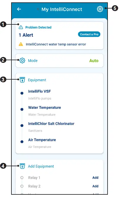 PENTAIR HOME App for Intelliconnect Control System FIG (3)