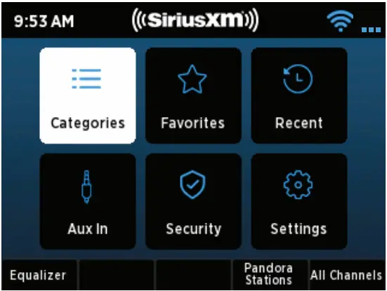 SiriusXM GDI SXBR3 Music for Business Internet Radio - Tune knob