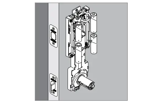 Install the batteries