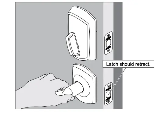 Rotate the outside lever