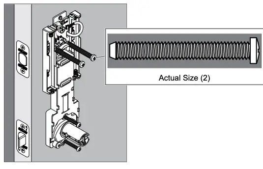 Secure the inside assembly