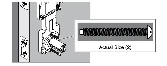 Secure the inside assembly a