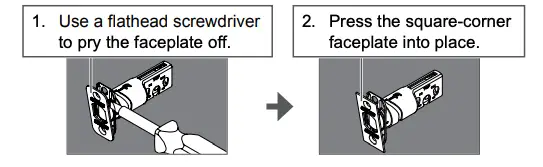 change to the square-corner faceplate