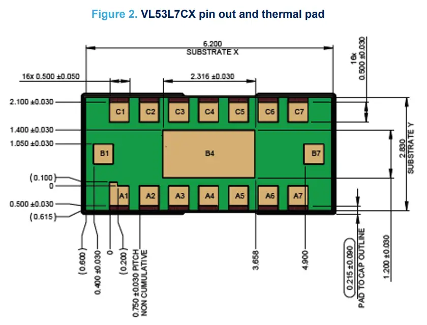 STMicroelectronics VL53L7CX Time Of Flight Ranging Sensor-Figure 2