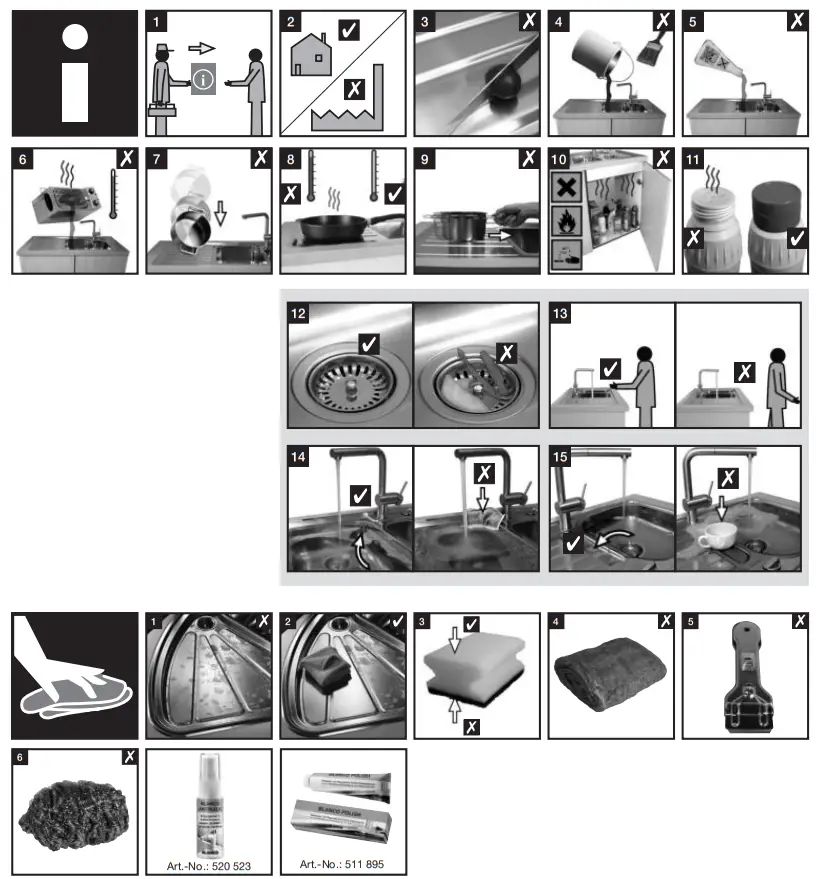 BLANCO 518219 MZ 8x5 Stainless Steel Extendable Double Sink - Fig1