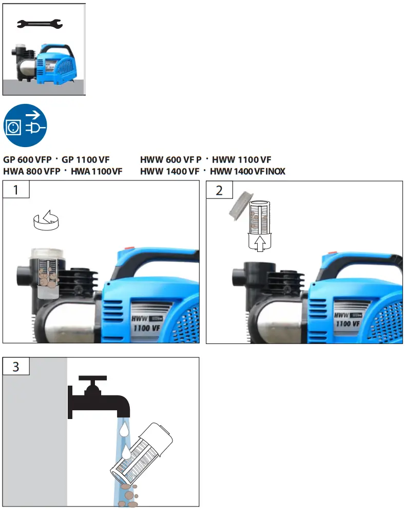 Gude GP HWA HWW Series Garden Water Pump - fig 17