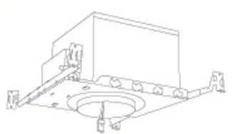 ELCO Lighting ELK3629BB Pex 3 Inch Round Adjustable Gimbal - fig 2