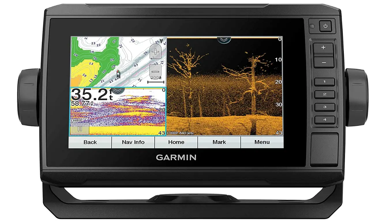 Garmin-ECHOMAP-UHD-73cv, 7-Keyed-Assist-transducer-Imgg