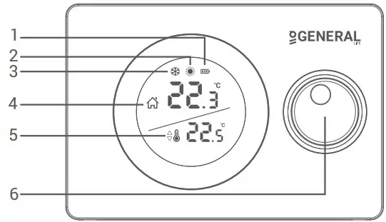 GENERAL LIFE HT220 Digital Room Thermostat - Figure 2