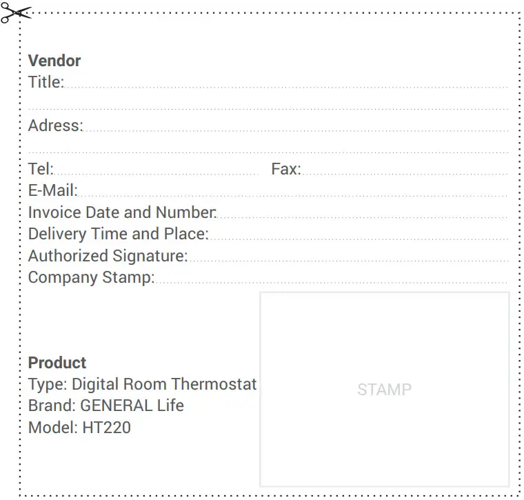 GENERAL LIFE HT220 Digital Room Thermostat - Figure 9