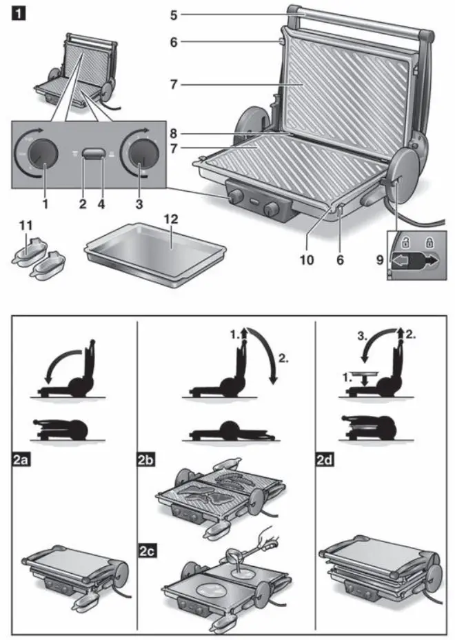 BOSCH TCG4215 Contact Grill Instruction Manual - Fig