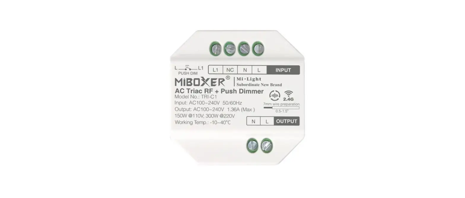 Miboxer Tr-c1zr Ac Triac Dimmer Instruction Manual