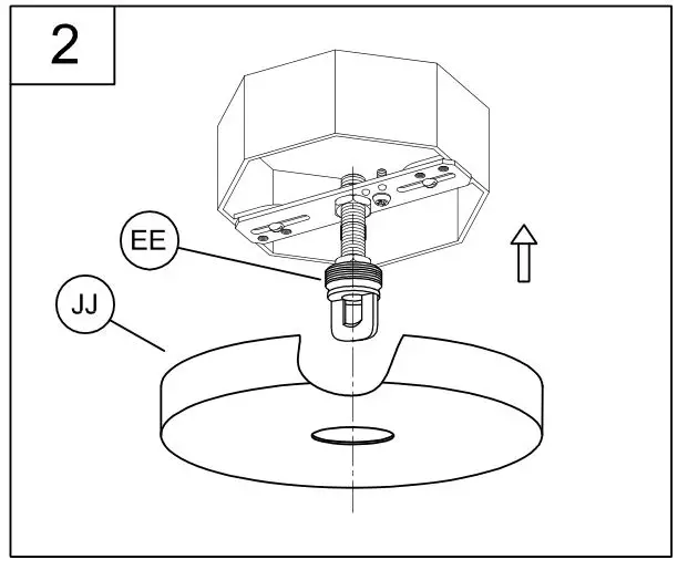 PROGRESS LIGHTING P400301 5-Light Brushed Nickel Farmhouse Chandelier - In this step, you will adjust the depth