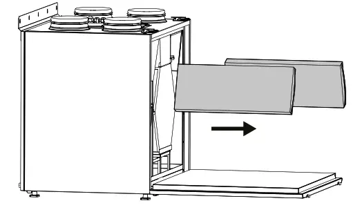 BLAUBERG KOMFORT EC S 160 Air Handling Unit - Filter maintenance