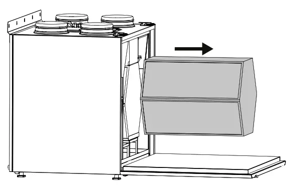 BLAUBERG KOMFORT EC S 160 Air Handling Unit - Heat exchanger maintenance