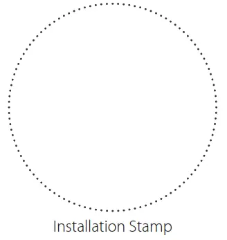 BLAUBERG KOMFORT EC S 160 Air Handling Unit - Installation Stamp