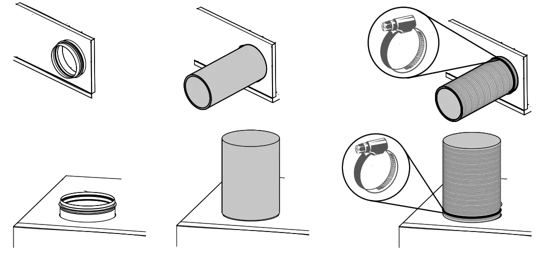 BLAUBERG KOMFORT EC S 160 Air Handling Unit - unit flange