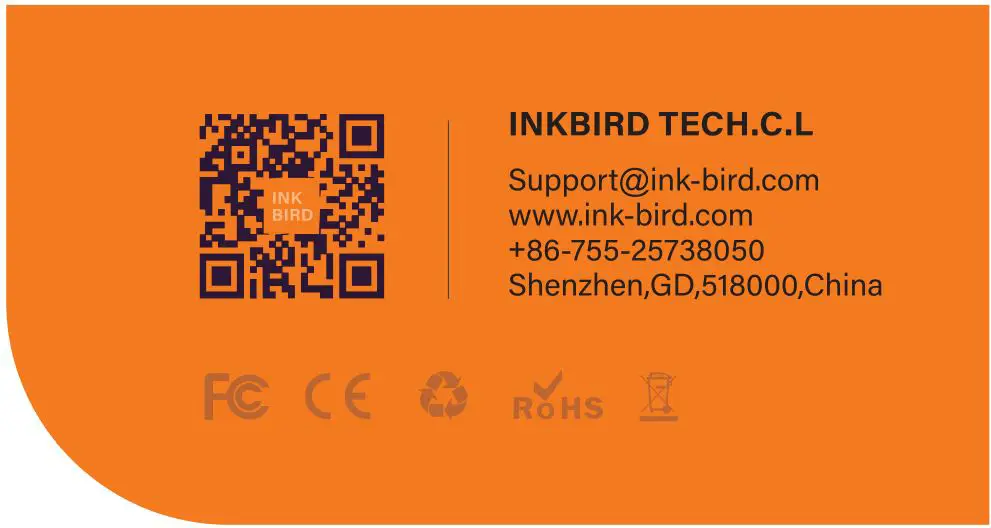 INKBIRD Thermometer IBBQ-4T - Contact information