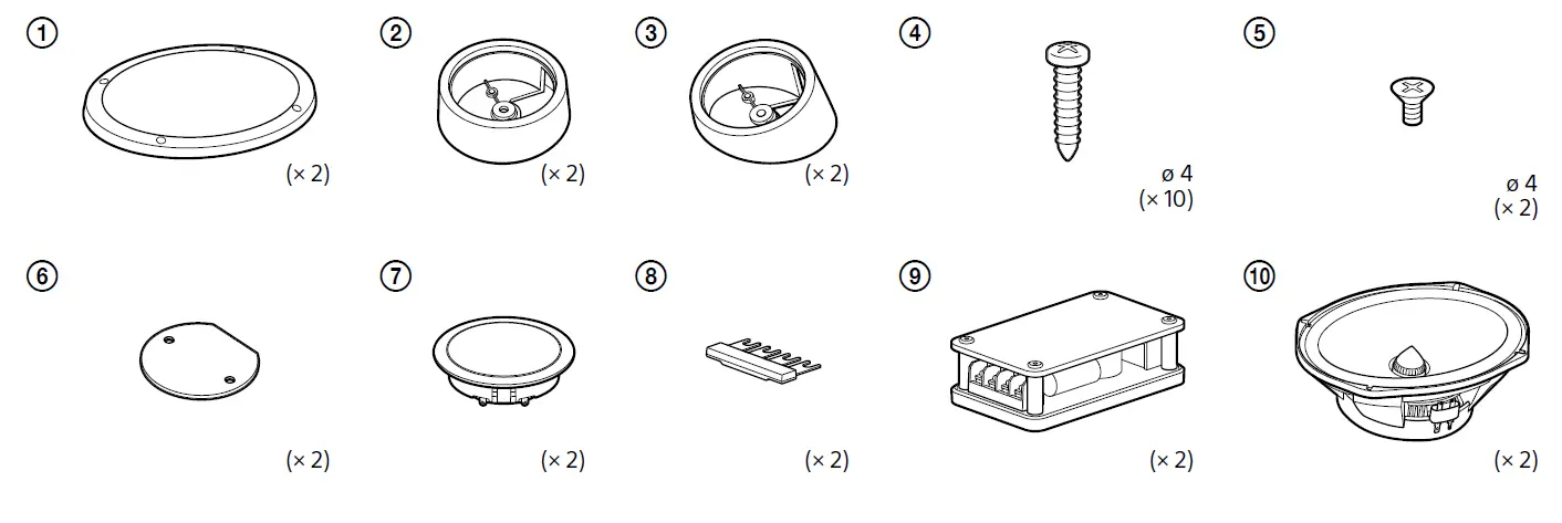 SONY XS-692ES Mobile ES 2-way Component Speakers 4