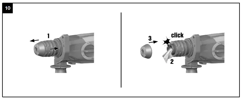HILTI TE 5-22 Cordless Chipping Hammer Cordless Demolition Hammers - fig 4