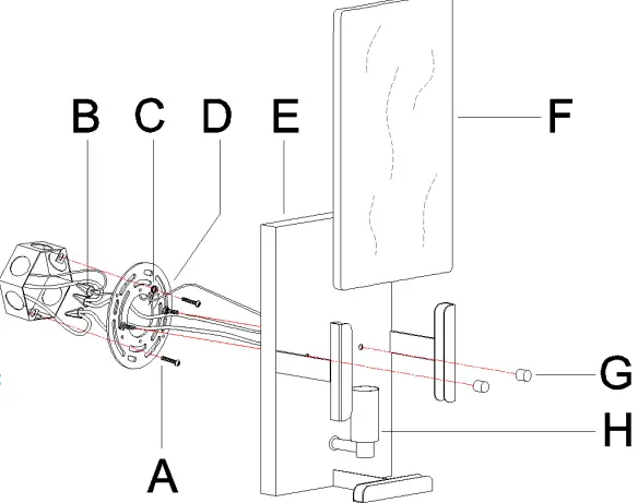 ZEVNI A04774 Fahd 6-Inch 1-Light Gold Modern-Contemporary Vanity Light-FIG3