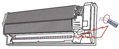 PIONEER IKT-UVL32UL-AG UVC Bacterial Disinfection Kit for Mini-Split Systems - connector cable