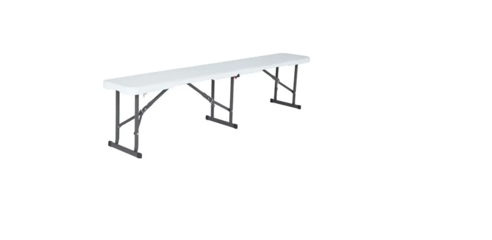 Global Industrial 436979 6 Ft Fold-in-half-bench White User Manual