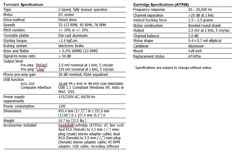 audio-technica AT-LP120 USB Direct-Drive Turntable System 10