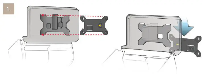 Kimberly-Clark Standard Roll Toilet Paper Dispenser User Guide - Carefully line the mounted