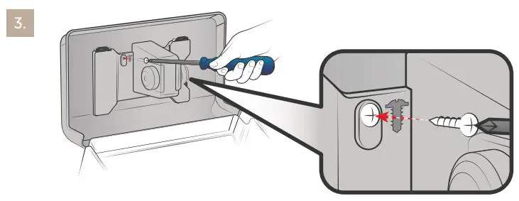 Kimberly-Clark Standard Roll Toilet Paper Dispenser User Guide - Fasten the security screw