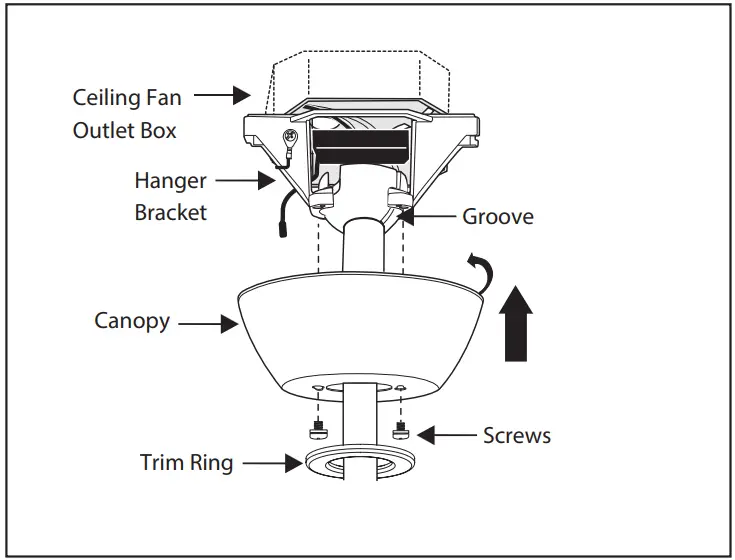 HINKLEY 903760FMB-NDD Chisel 60 Inch Indoor or Outdoor Ceiling Fan - Fig 10