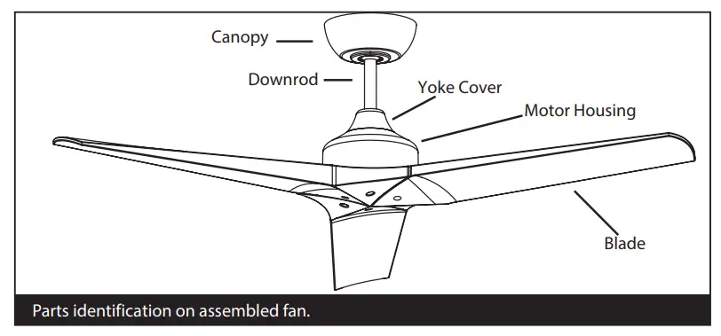 HINKLEY 903760FMB-NDD Chisel 60 Inch Indoor or Outdoor Ceiling Fan - Fig 2