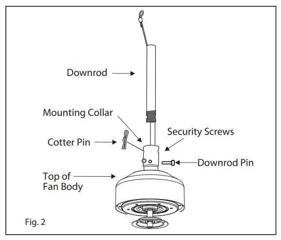 HINKLEY 903760FMB-NDD Chisel 60 Inch Indoor or Outdoor Ceiling Fan - Fig 5