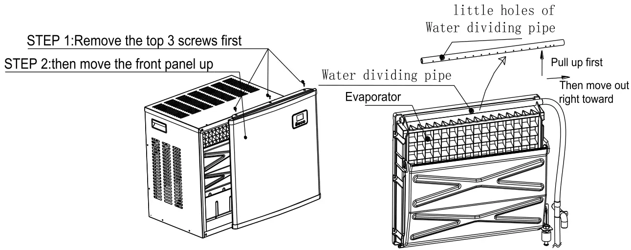 KoolMore KM-CIM-400 25 Inch Stainless Steel Commercial Ice Maker - Fig 13
