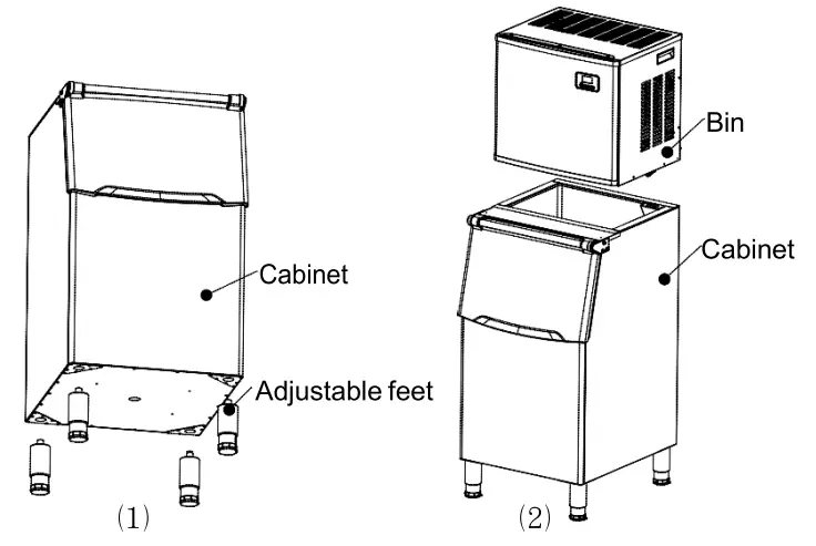 KoolMore KM-CIM-400 25 Inch Stainless Steel Commercial Ice Maker - Fig 2
