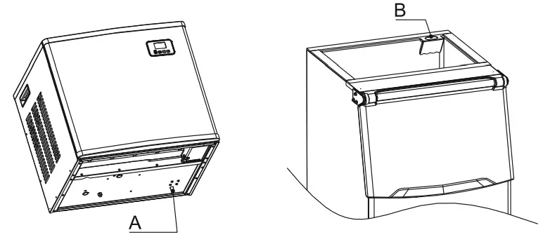 KoolMore KM-CIM-400 25 Inch Stainless Steel Commercial Ice Maker - Fig 9