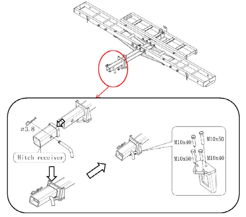 BLACK WIDOW MCC-300 Steel Sport Bike Carrier - Figure 15
