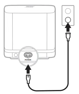 BOSE BASS 500 Wireless Subwoofer -- using