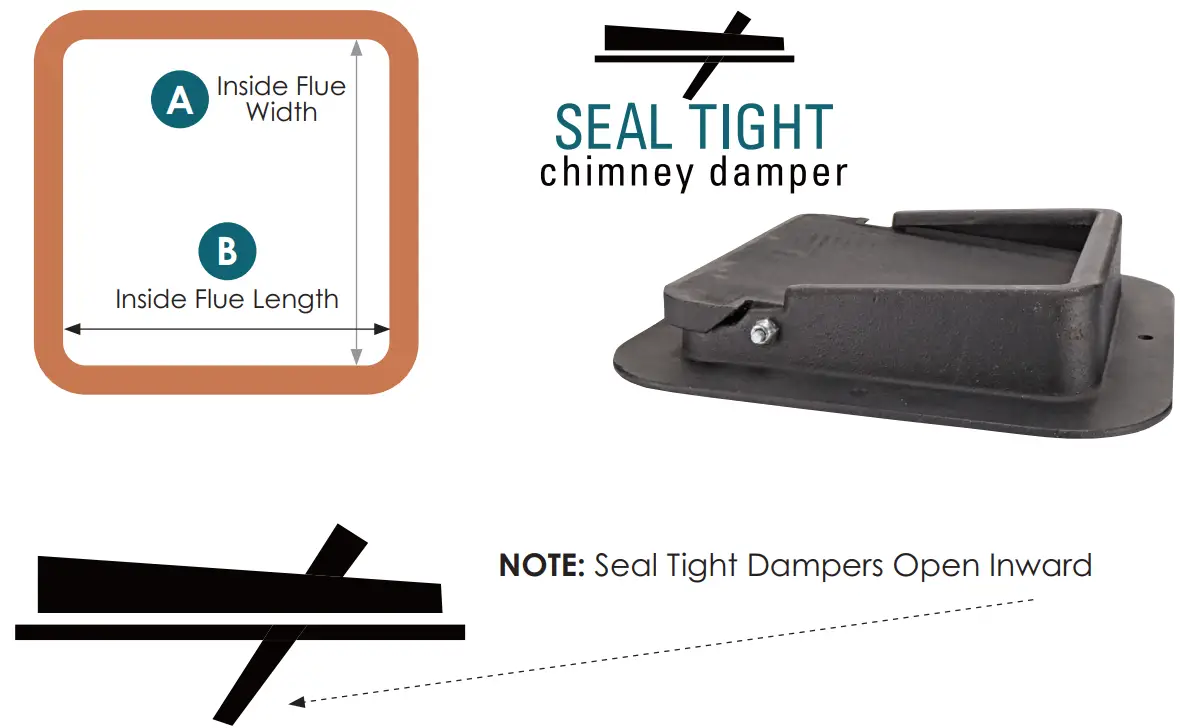 U S FIREPLACE PRODUCTS 1205 Seal Tight Damper - fig