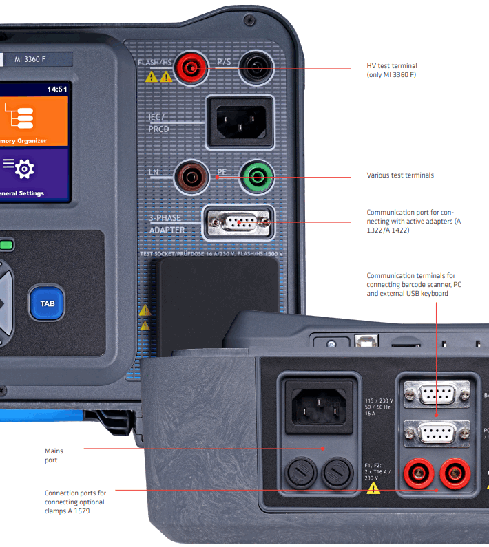 METREL MI 3360 OmegaGT XA Advanced PAT Tester - fig 1