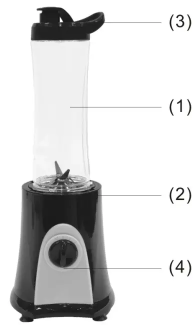 LUMME LU-1889 Countertop Blender - Description