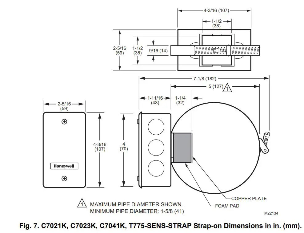 Honeywell 2000 Series Electronic Temperature Sensors Instruction Manual - Fig. 7